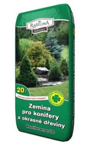 Rašelina Sobeslav Zemina pre konifery a okrasné rastliny
