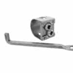 Objímka na kosu KOVO, 2 skrutky s kľúčikom