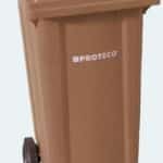 Popolnica 240l , plastová hnedá P240-HN