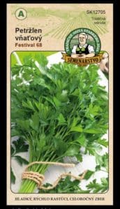 Petržlen záhradný vňaťový ODRODA: FESTIVAL 68 LAT. NÁZOV: PETROSELINUM CRISPUM CONVAR. VULGARE