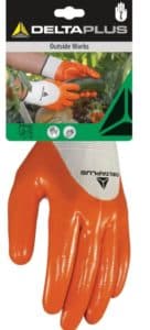 Rukavice PES/Nitril oranžová 7/9 DPVE715