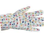 Rukavice AVOCET kvietkované veľ.9