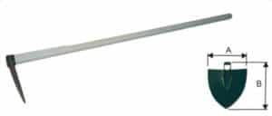 Motyka špicatá stredná bez násady 886608