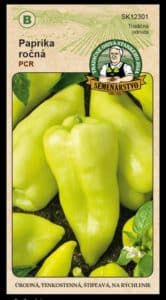 Paprika ročná ODRODA: PCR LAT. NÁZOV: CAPSICUM ANNUUM