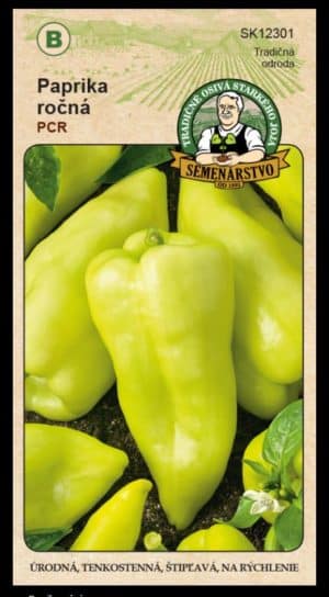 Paprika ročná ODRODA: PCR LAT. NÁZOV: CAPSICUM ANNUUM