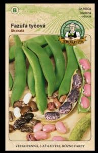 Fazuľa záhradná tyčová ODRODA: STRAKATÁ LAT. NÁZOV: PHASEOLUS VULGARIS