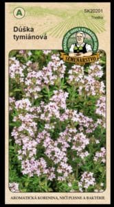 Dúška tymiánová LAT. NÁZOV: THYMUS VULGARIS