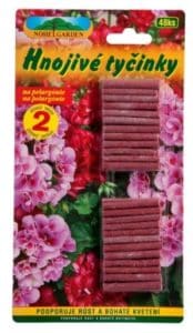 Hnojivo tyčinkové na muškáty 30ks