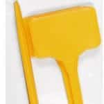 Menovka zapichovacia rovná žltá 5,5x3,5cm, výška 15cm; 10ks