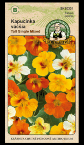 Kapucínka väčšia ODRODA: TALL SINGLE MIXED LAT. NÁZOV: TROPAEOLUM MAJUS LOBBIANUM