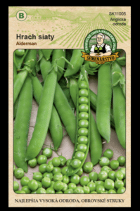Hrach siaty ODRODA: ALDERMAN LAT. NÁZOV: PISUM SATIVUM