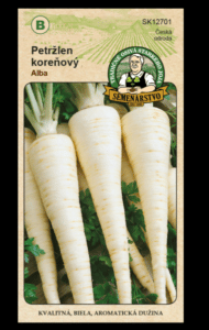 Petržlen záhradný – koreňový ODRODA: ALBA LAT. NÁZOV: PETROSELINUM CRISPUM CONVAR. RADICOSUM