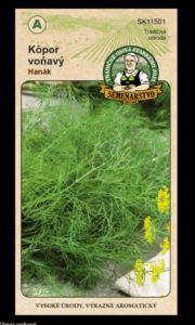 Kôpor voňavý ODRODA: HANÁK LAT. NÁZOV: ANETHUM GRAVEOLENS