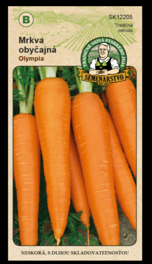 Mrkva obyčajná ODRODA: OLYMPIA LAT. NÁZOV: DAUCUS CAROTA