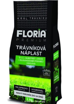 Trávniková náplasť FLORIA PREMIUM 1kg 3v1 substrát,tráva,hnojivo