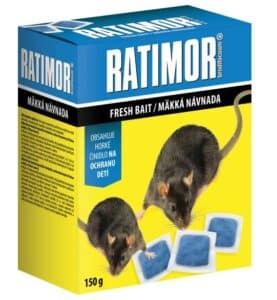 Myši mäkká návnada 150g RATIMOR 20/k