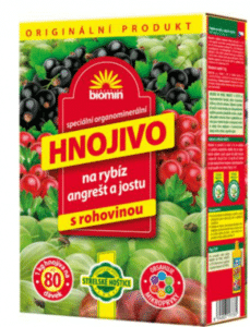 Orgamin na ríbezle a egreše 1kg s rohovinou