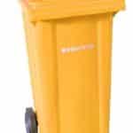POPOLNICA 120 L, PLASTOVÁ ŽLTÁ