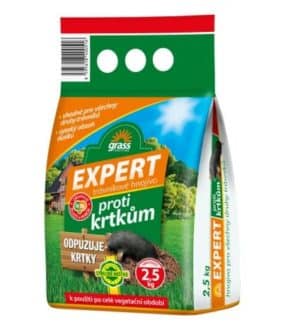 Hnojivo GRASS EXPERT na trávnik proti krtkom, 2,5kg