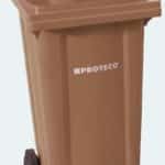 POPOLNICA 240 L, PLASTOVÁ HNEDÁ