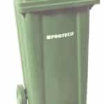 POPOLNICA 240 L, PLASTOVÁ ZELENÁ