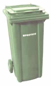 POPOLNICA 120 L, PLASTOVÁ ZELENÁ