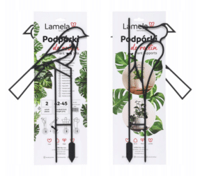 Podpera na kvety udrží vertikálne ochabnuté, krehké rastliny. Osvedčí sa nielen pri izbových rastlinách, ale aj v záhrade na podopretie sadeníc alebo aj väčších kríkov .