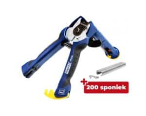 Kliešte RAPID FP222, SET 200 spôn, viazacie kliešte na spony, sponkovacie, na pletivo a plot so zásobníkom, na viazanie pletiva, na drôt, spony 5-11 mm RAPID VR22