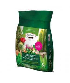 Substrát RAŠELINA PREMIUM pre kaktusy a sukulenty 5l
