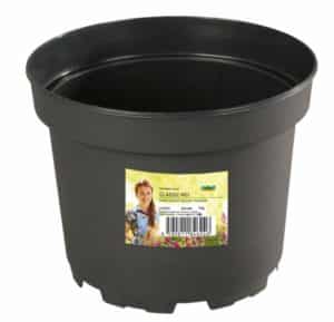 Kvetináč CLASSIC MCI ľahčený plastový čierný 15cm 1,5l