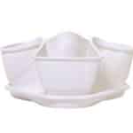 Kvetináč COUBI DKN3001, biely, jednoduchý, na bylinky