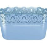 Kvetináč Lace , 285mm, modrý