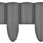 Záhradná palisáda 4 ECO 2,4 m - grafitová