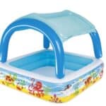 Bazén Bestway® 52192, Coral reef, detský, nafukovací, so strieškou, 147x147x122 cm