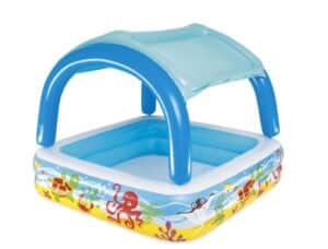 Bazén Bestway® 52192, Coral reef, detský, nafukovací, so strieškou, 147x147x122 cm