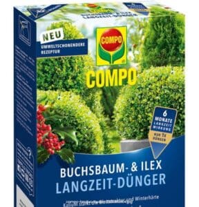 Hnojivo COMPO 850g buxusy a cesmíny s dlhodobým účinkom