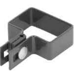 Objímka Strend Pro EUROSTANDARD, 60x40 mm, koncová, antracit, Zn+PVC, RAL7016, na hranatý stĺpik
