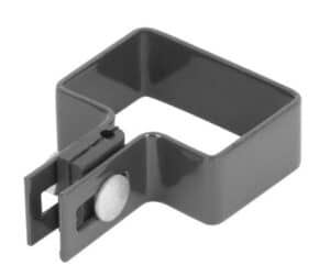 Objímka Strend Pro EUROSTANDARD, 60x40 mm, koncová, antracit, Zn+PVC, RAL7016, na hranatý stĺpik