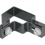 Objímka Strend Pro EUROSTANDARD, 60x40 mm, rohová, antracit, Zn+PVC, RAL7016, na hranatý stĺpik