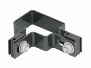 Objímka Strend Pro EUROSTANDARD, 60x40 mm, rohová, antracit, Zn+PVC, RAL7016, na hranatý stĺpik