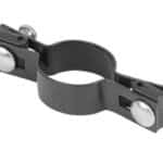 Objímka Strend Pro EUROSTANDARD, 48 mm, priebežná, antracit, Zn+PVC, RAL7016, na okrúhly stĺpik