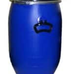 Barel recyklovaný 30l s vekom a sponou, modrý