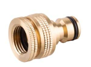 Prípojka Strend Pro, mosadzná, G1/2" - G3/4", na vodovodný kohútik, vnútorný závit